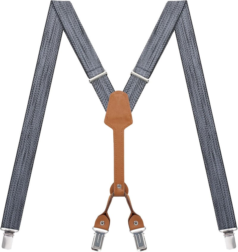 Action Ward Store Women's Suspenders - 1" Width - Y Back 4 Clip Skinny Ladies Suspenders - Image 1